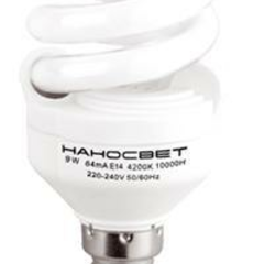 Лампа энергосберегающая Наносвет E14 9W 2700K матовая ES-SPU09/E14/827 E079