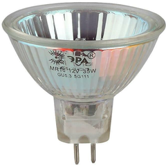 Лампа галогенная ЭРА GU5.3 35W 3000K прозрачная GU5.3-MR16-35W-12V-CL C0027355
