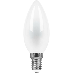 Лампа светодиодная Feron E14 9W 2700K Свеча Матовая LB-73 25955