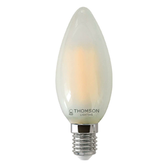 Лампа светодиодная филаментная Thomson E14 9W 4500K свеча матовая TH-B2137